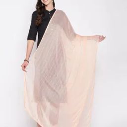 Embellished Dupatta with Lace Border-image-15