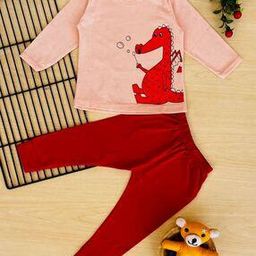 Graphic Print T-Shirt & Pyjamas Set-picture-38