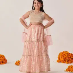 Floral Pattern Lehenga Choli with Dupatta-image-75