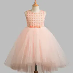 Girls Embellished Fit and Flare Dress-image-93