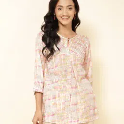 Printed Round-Neck Top-image-23