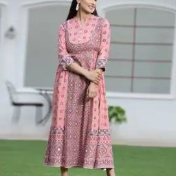 Geometric Print Fit & Flare Dress-image-26