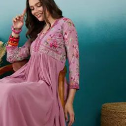 Women Embroidered Gown Dress-image-39