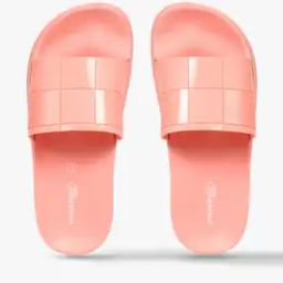 Checked Slip-On Slides-0