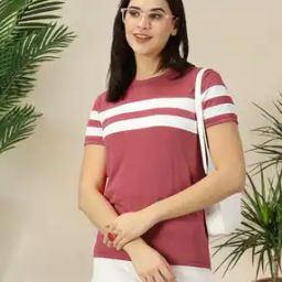Women Cotton Regular Fit T-shirt-image-31