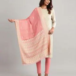 Embroidered Dupatta with Fringes-image-1