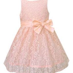 Girls Fit & Flare Dress with Waist Tie-Up-image-3