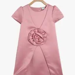 A-Line Dress with Floral Accent-picture-48