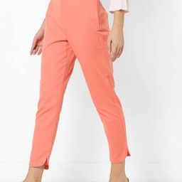 Straight Fit Pants with Vented Hems-picture-12