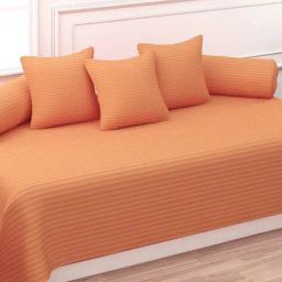 trance home linen Set of 6 Striped Diwan Set image 1