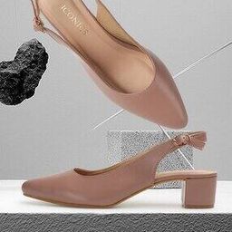 Women Mule Chunky Heeled Sandals with Buckle Fastening-image-76