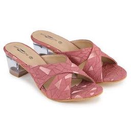 shezone Chunky Heeled Sandals with Abstract Detail-picture-16