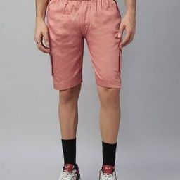 Men Cargo Shorts with Elasticated Waist-15