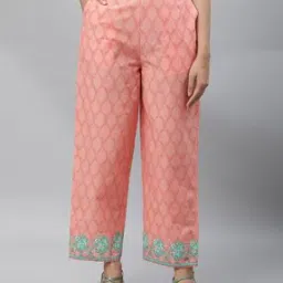 Women Geometric Print Straight Fit Pants-picture-29