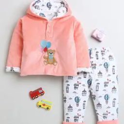 Boys Embroidered Hoodie with Pants-image-49