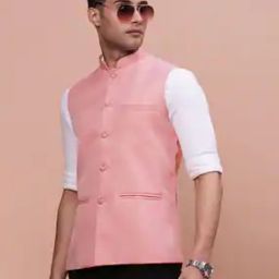 Men Slim Fit Nehru Jacket with Welt Pockets-picture-13