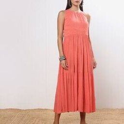 Sleeveless Woven A-Line Dress-image-48
