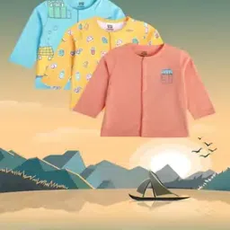 Pack of 3 Printed Regular Fit Tops-image-1