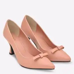 Pointed-Toe Pumps with Bow Accent-5