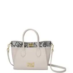 Women Logo Embellished Top Handle Satchel Bag-image-29