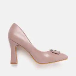 Women Pointed-Toe Heeled Shoes with Metal Accent-image-64