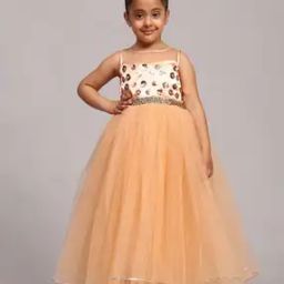 Girls Embellished Fit & Flare Dress-image-90