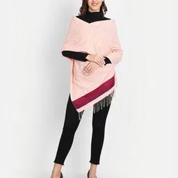 Houndstooth Stole with Frayed Hems-image-35