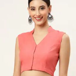 Women V-Neck Front-Open Blouse-14