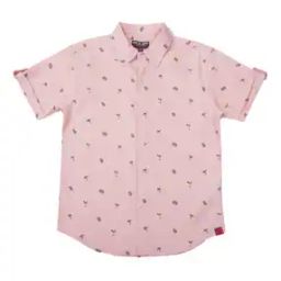 Printed Shirt with Spread Collar-image-96