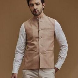 neumen Men Regular Fit Mandarin-Neck Nehru Jacket-picture-7