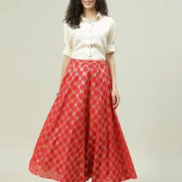 Women Block Print Skirt-Suit Set-picture-51