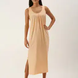 Round-Neck Longline Camisole with Slit-image-46