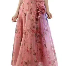 Floral Print Flared Skirt-image-54
