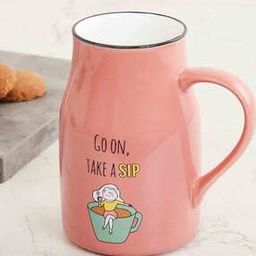 Graphic Print Milk Mug-0