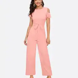 Jumpsuit with Cold Shoulders-image-10