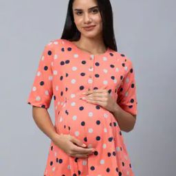 Polka-Dot Printed Top with Button-Front-picture-35