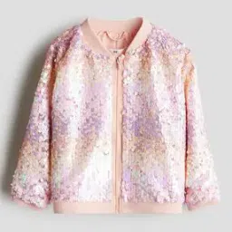Girls Sequined Bomber Jacket-image-73