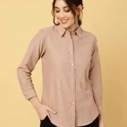Women Checked Fitted Shirt-image-42