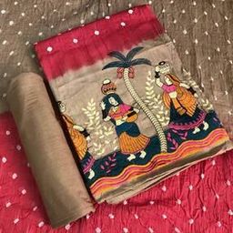 drashti creation Printed Unstitched Dress Material with Dupatta Set-picture-16