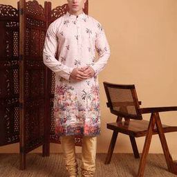 Men Cotton Printed Long Kurta-picture-30
