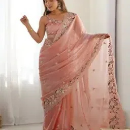 Women Embellished Saree-image-2