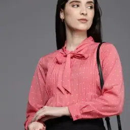 Women Micro Print Regular Fit Shirt-image-27