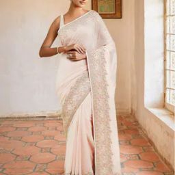 Embellished Georgette Saree-image-17