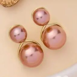 Women Loop-De-Loop Pearl Drop Earrings-21