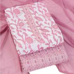 Women Cotton Printed Unstitched Dress Material-image-18