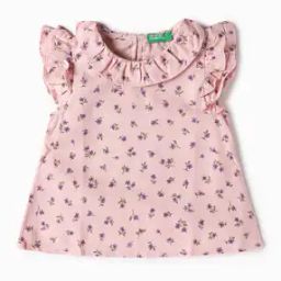 Girls Floral Print Relaxed Fit Top-image-54