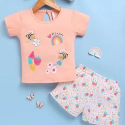 Girls Graphic Shorts With Top-picture-48