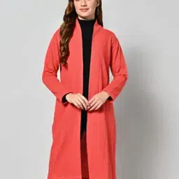 Geometric-Knit Relaxed Fit Open-Front Shrug-24