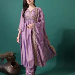 Women Embroidery Straight Kurta Set-image-16