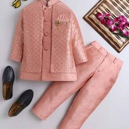 Boys Embellished Sherwani Set-image-1